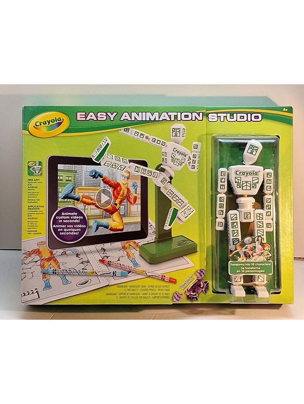 Crayola Colour Alive Easy Animation Studio NEW SEALED Complete with Mannequin